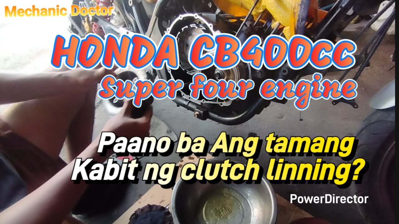 HONDA CB400 Super four engine, Paano ba Ang tamang kabit ng Clutch linning