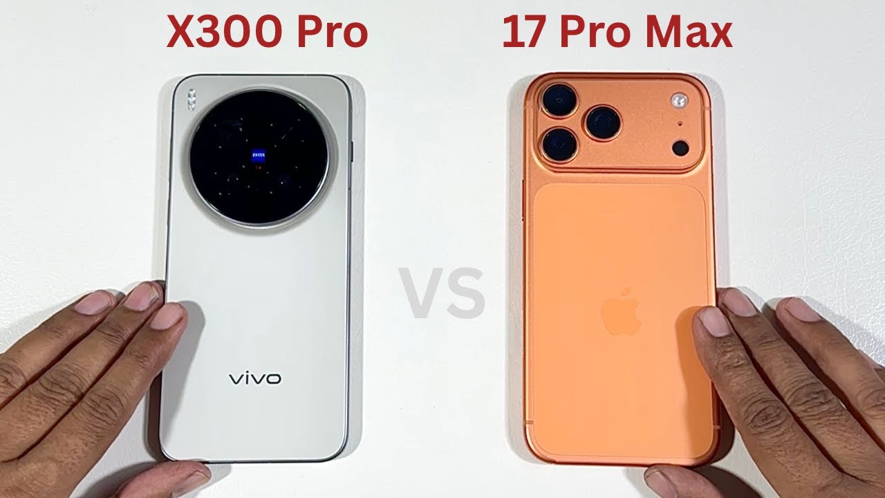 Vivo X300 Pro vs Apple iPhone 17 Pro Max Speed test and Camera Comparison