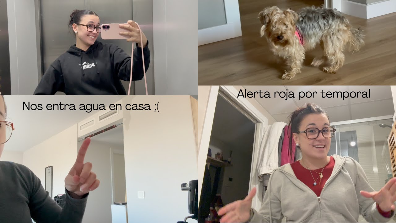 una semana de temporal / alerta roja, nos entra agua en casa... :(