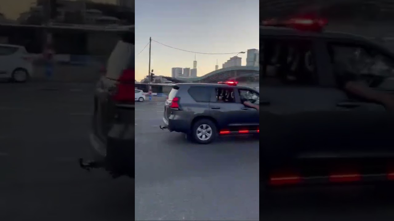 BIBI NETANYAHU MOTORCADE l