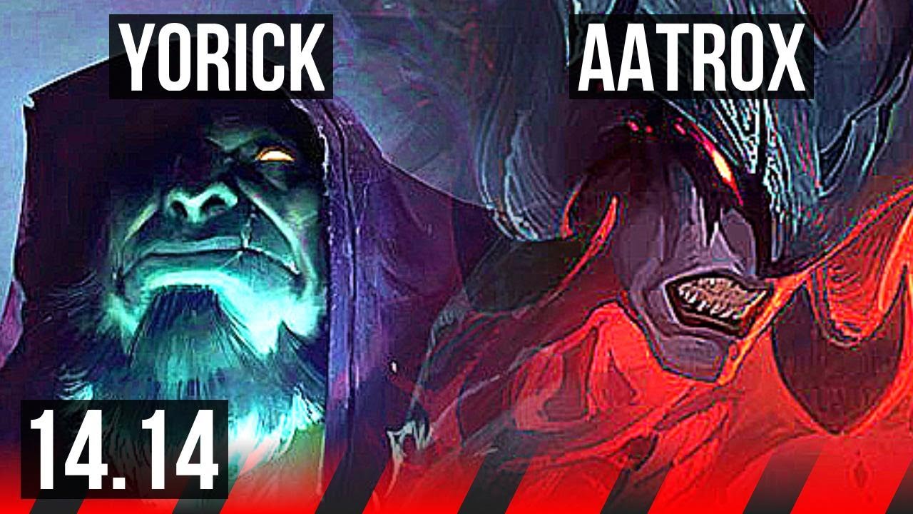 YORICK vs AATROX (TOP) | 9 solo kills, 12/2/6, Legendary, 500+ games | EUW Diamond | 14.14