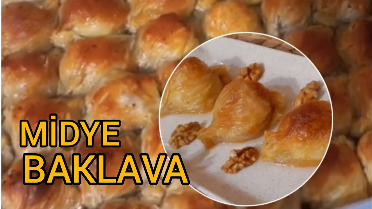 Bu Baklava Aşırı Lezzetli,Tadı Damakta Kalıyor😋 #midyebaklava #baklavatarifi #şerbetlitatlı #yummy