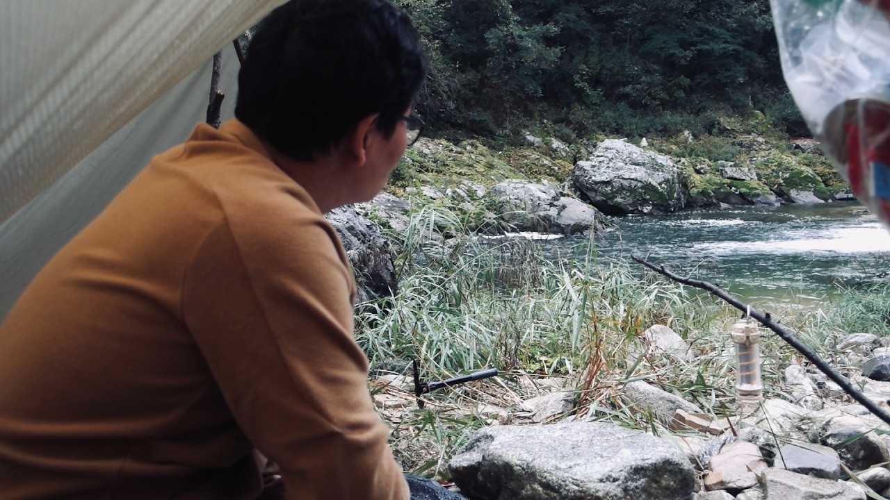 ☔️비가 와도 운치 있는 산수간 바위 아래 하룻밤 백패킹