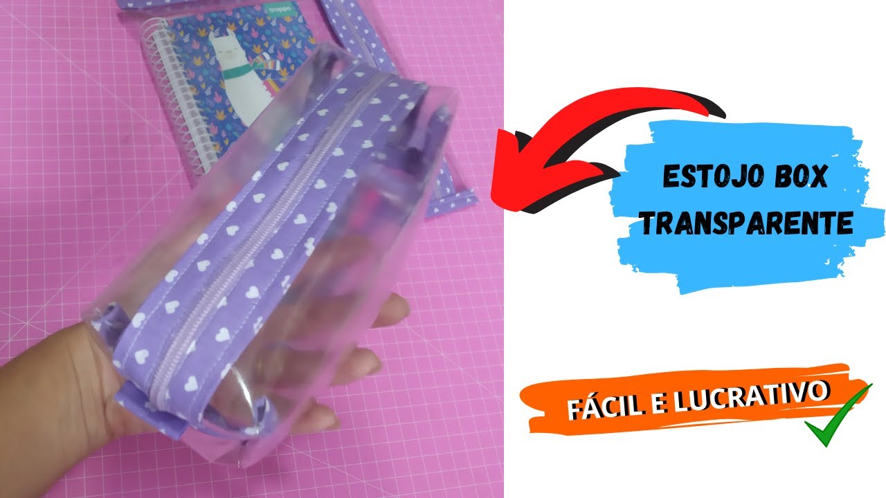 ESTOJO BOX PLASTICO CRISTAL - FÁCIL, RÁPIDO E LUCRATIVO