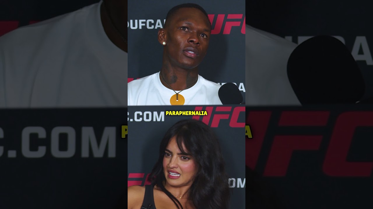 Nina Drama explains to Israel Adesanya the Jacket she gave Alex Pereira #shorts #ufc
