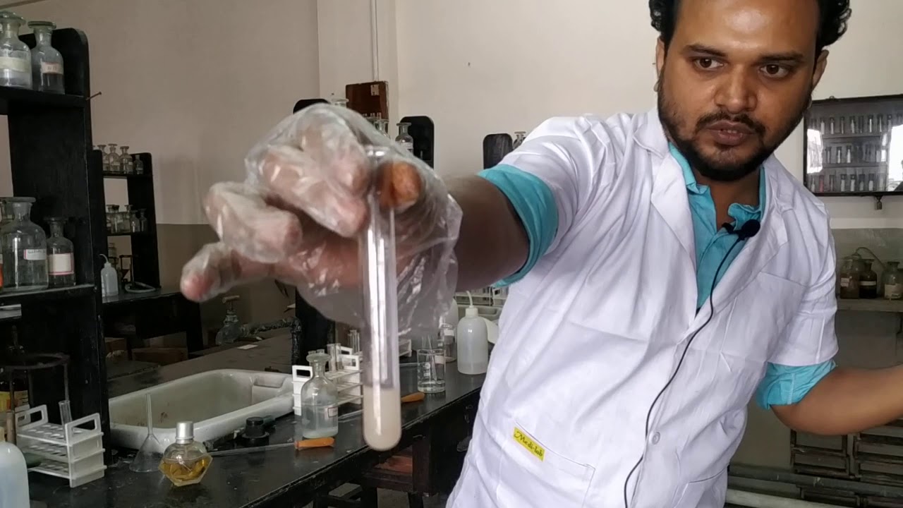 Iodoform test of acetone