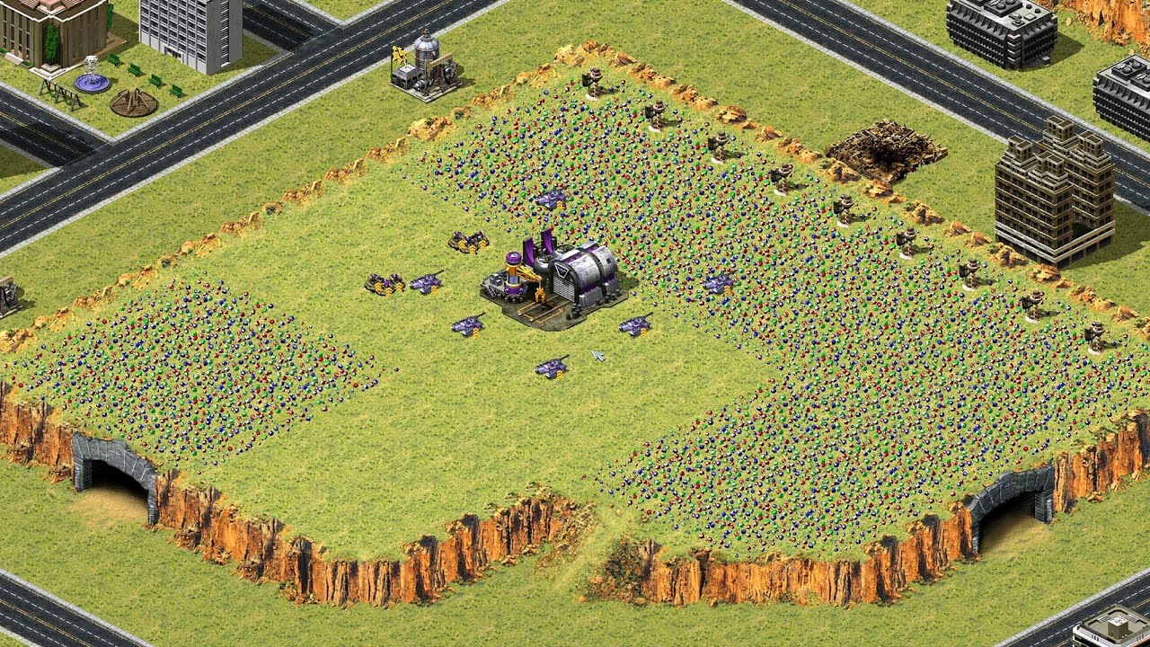 Red Alert 2 | Месть Юрия | 7 против 1 — сверхсложный ИИ — Koastline Kaos