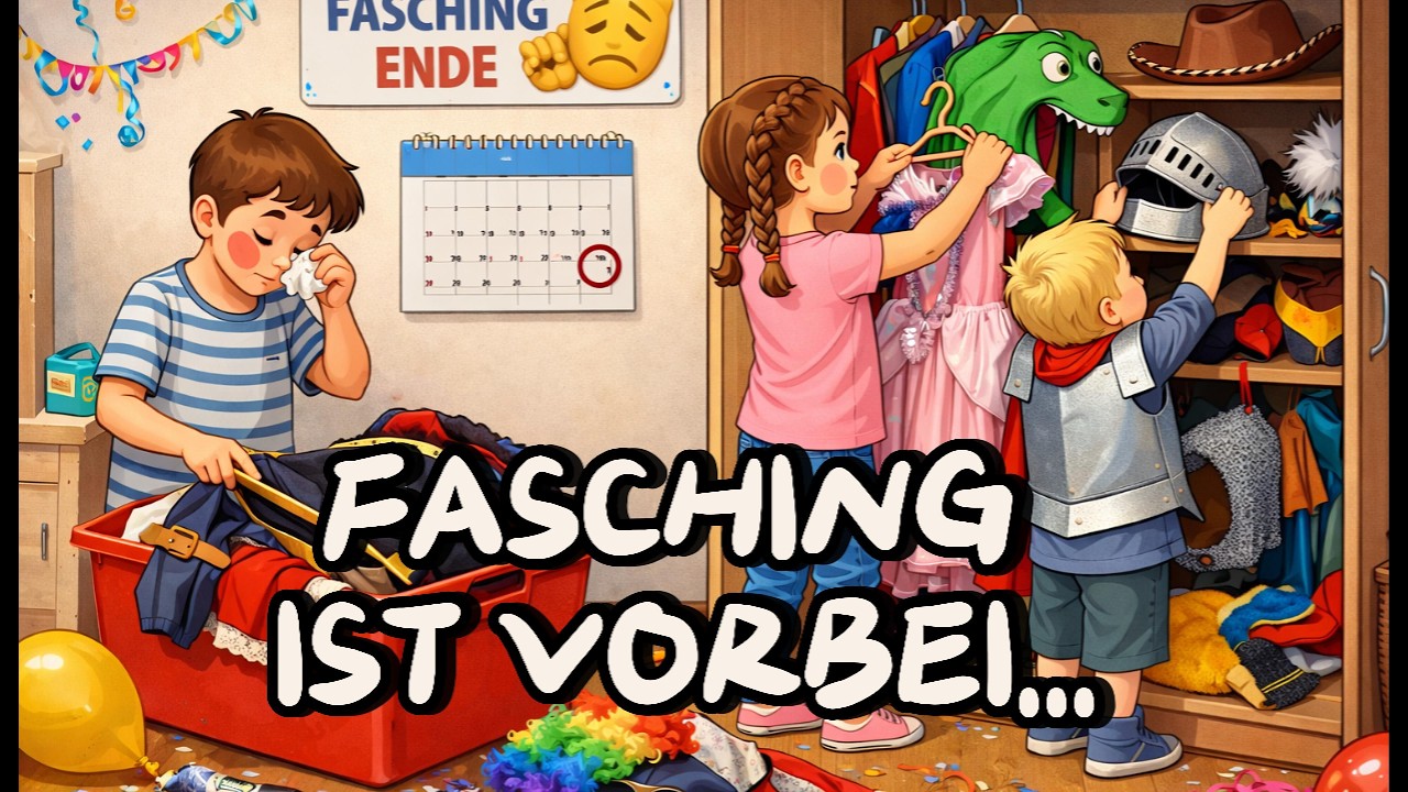 Fasching ist vorbei - Kinderlieder! Wir müssen leider warten
