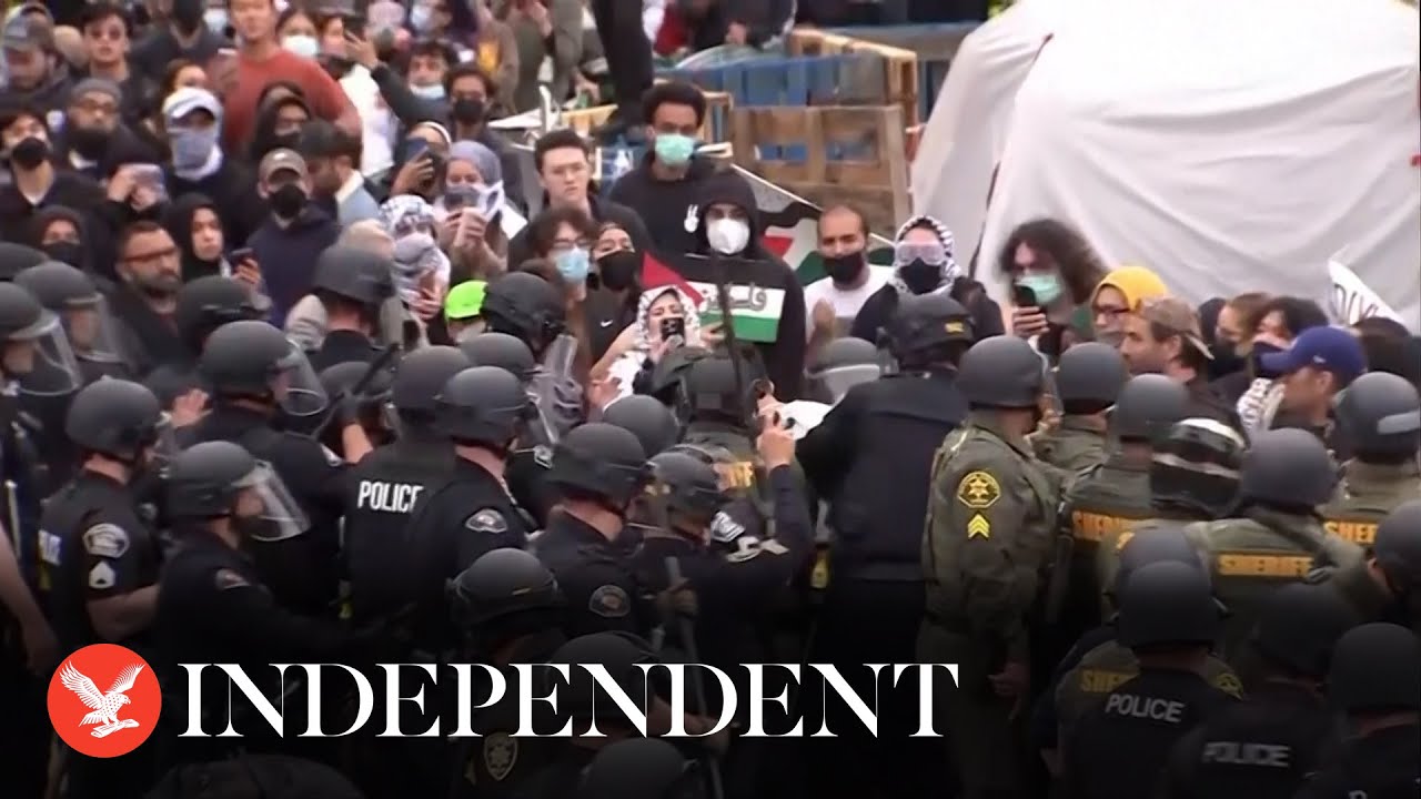Campus unrest: Police clash with pro-Palestine protestors at University of California