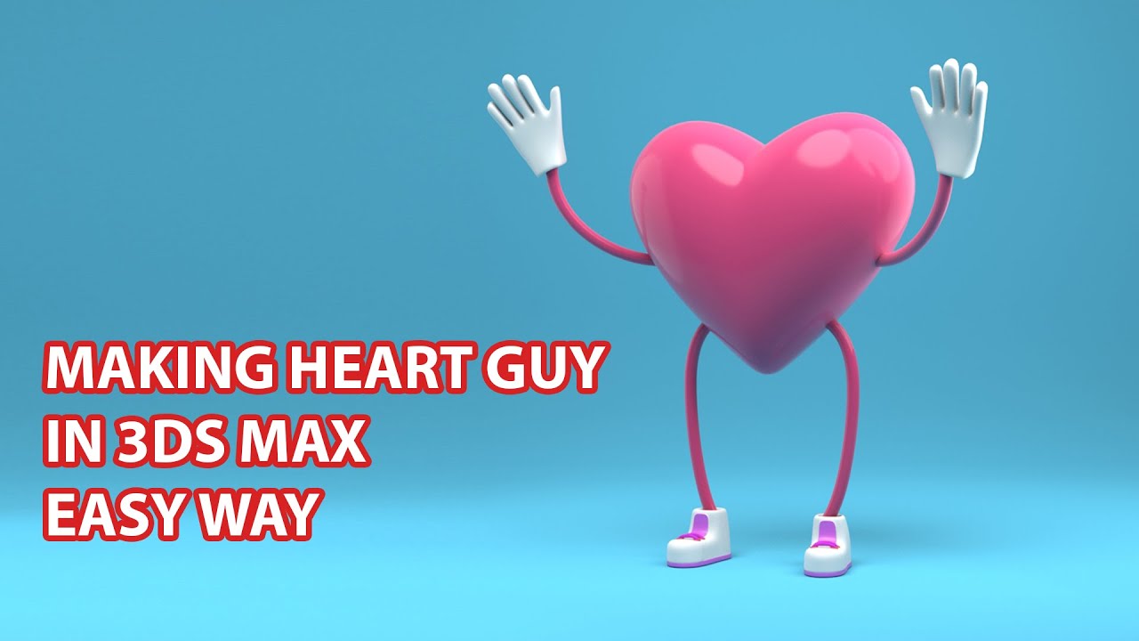 How to create Heart Toon in 3ds max.