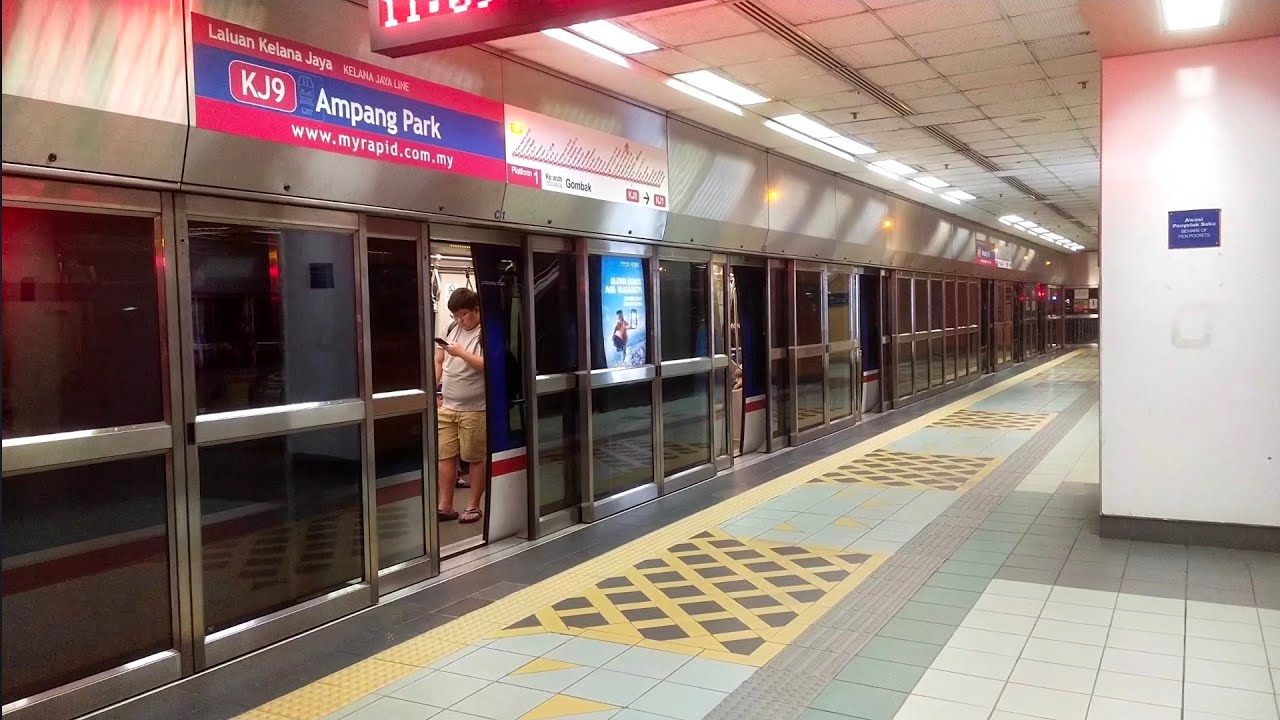 LRT Kelana Jaya Line | Innovia Metro 300 (Set 97) Arriving & Departing Ampang Park