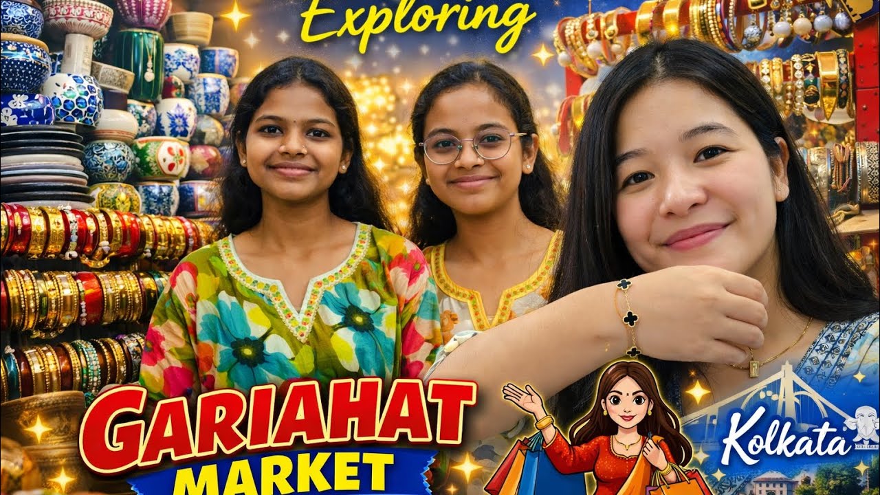 Valentine’s Day surprise gifts 🎁 + exploring Gariahat market + shopping &try on haul with my friends