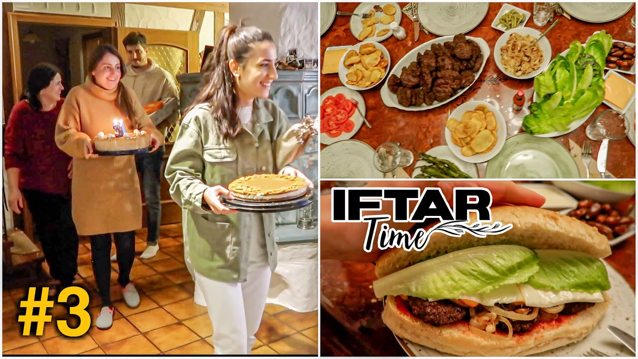 IFTAR MIT DER FAMILY + GEBURTSTAGSFEIER - RAMADAN TAG 3 - Ebru und Tuncay VLOG