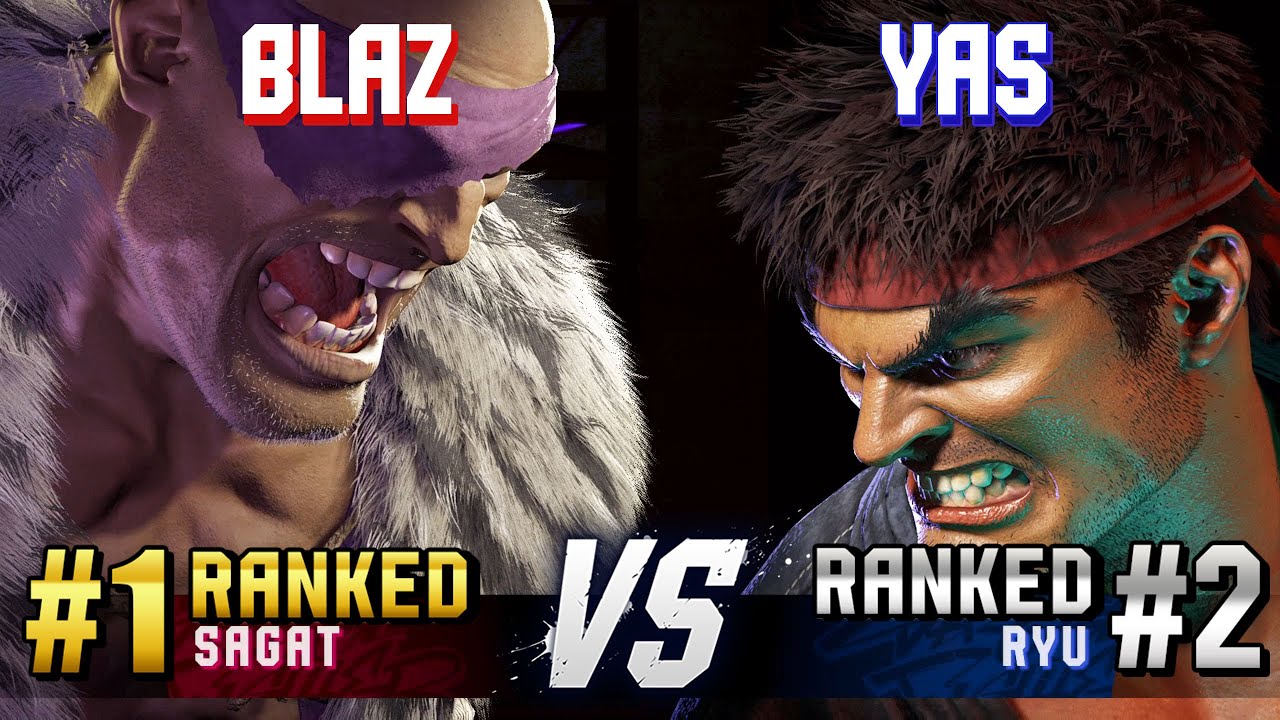SF6 ▰ BLAZ (#1 Ranked Sagat) vs YAS (#2 Ranked Ryu) ▰ High Level Gameplay