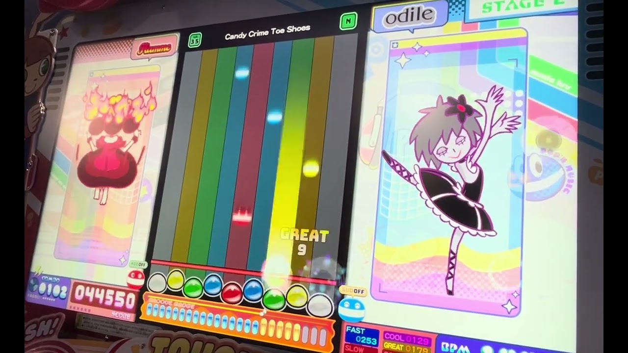 ※直撮り Candy Crime Toe Shoes N(Lv35) 【pop'n music】