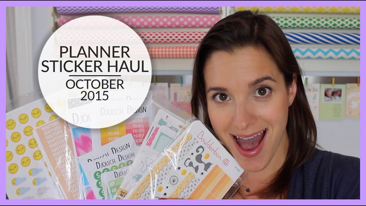 Planner Stickers Haul | October 2015