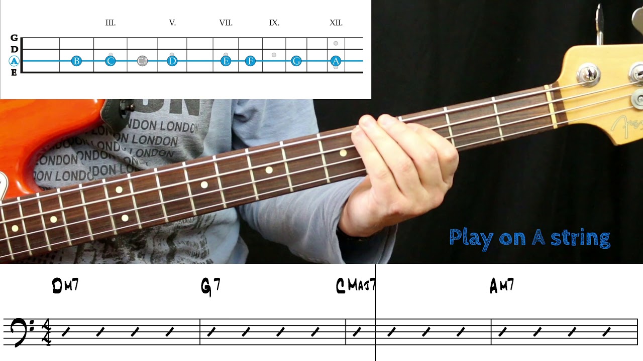 19-03 - B - Fretboard Memorization -  Notes on E & A string (Exercise #1)