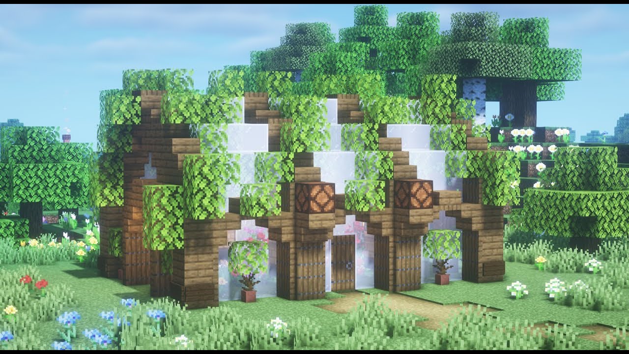【マインクラフト】オシャレな養蜂場・ハニカム自動回収装置の作り方【Minecraft】How to Build a Apiary / Bee House 【マイクラ建築】