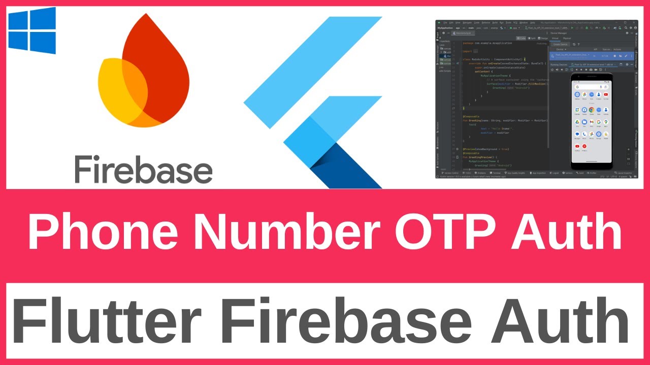 Flutter Firebase Authentication | Flutter Firebase Phone Number OTP Authentication
