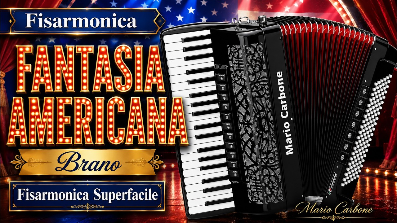 Fisarmonica -  FANTASIA AMERICANA - Brano - Fisarmonica Superfacile -