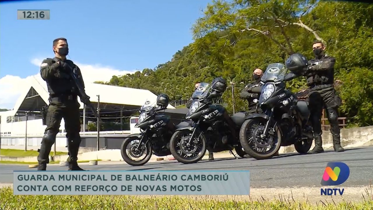 Guarda municipal de Balneário Camboriú conta com reforço de novas motos na frota de viaturas