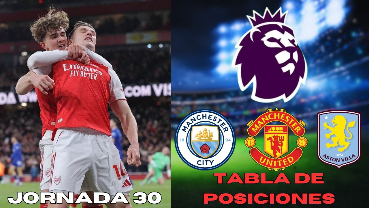 JORNADA 30 de la PREMIER LEAGUE| Tabla de Posiciones| SPURS rescataron el empate ante LIVERPOOL
