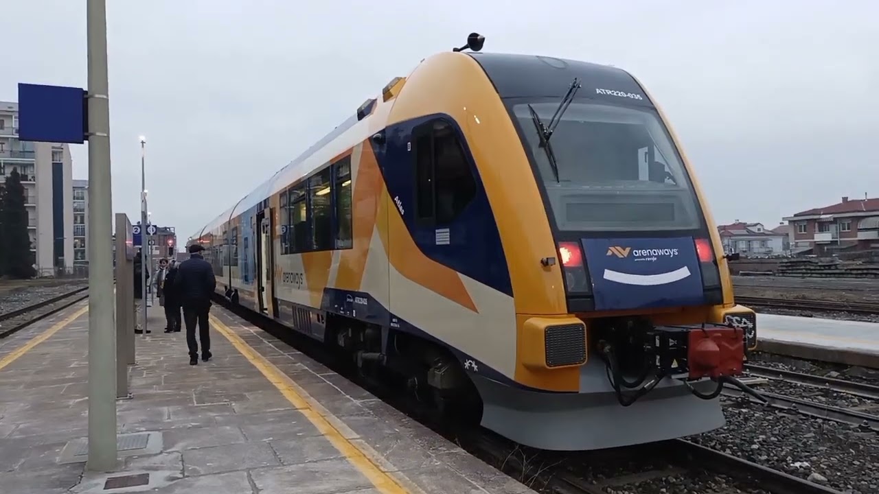 L'inaugurazione della linea Cuneo - Saluzzo - Savigliano, vista a Saluzzo