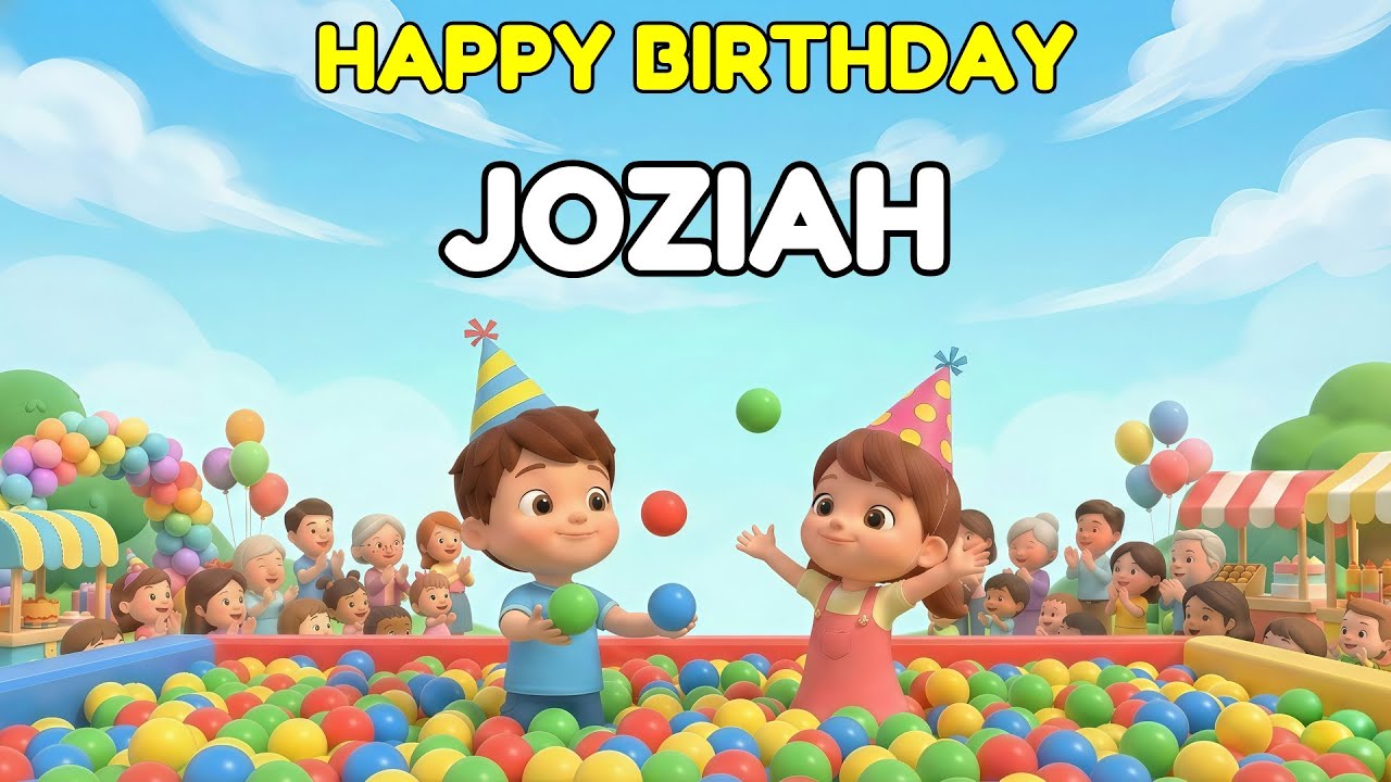 JOZIAH Happy Birthday Song 👑 Premium 3D Animation