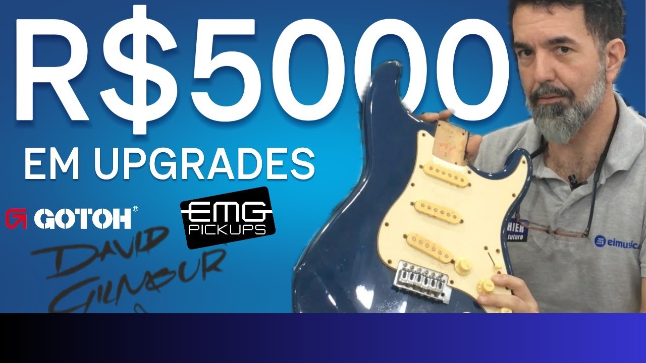 UPGRADE mais de 5000 REAIS numa guitarra super BARATA! Aula liberada do curso de Luthier do Futuro