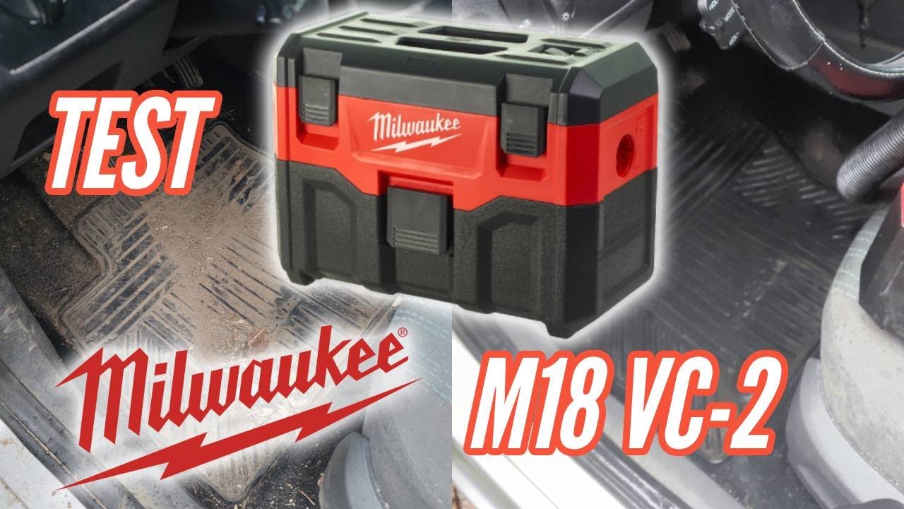 Test odkurzacza Milwaukee M18 VC-2. Czyszczenie sierści psów z tapicerki i odkurzanie samochodu.