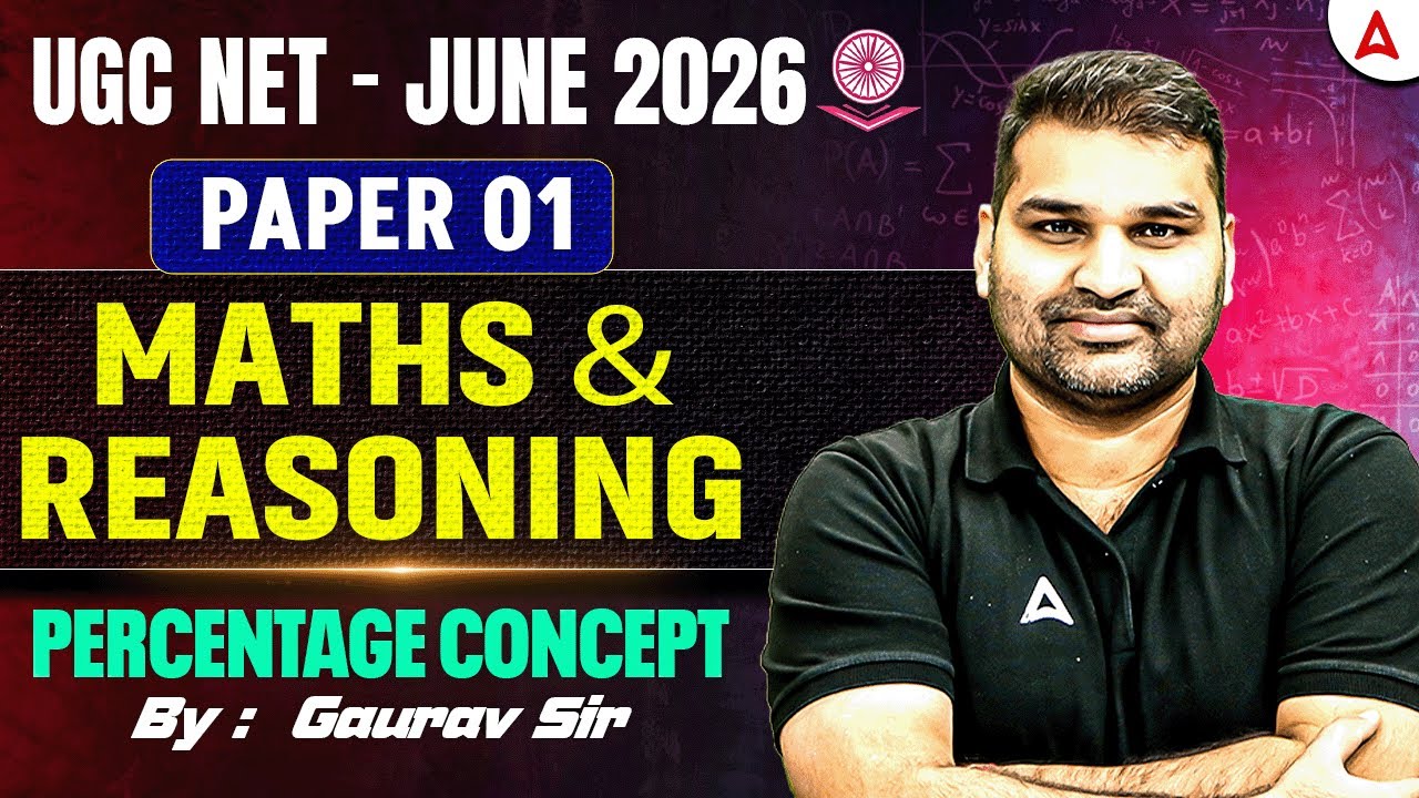 UGC NET Paper 1 Maths And Reasoning | Maths And Reasoning UGC NET Paper 1 Percentage Gaurav Sir