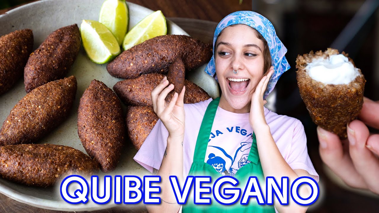QUIBE VEGANO Recheado com COALHADA VEGANA (Sem glúten e Lactose) 😱