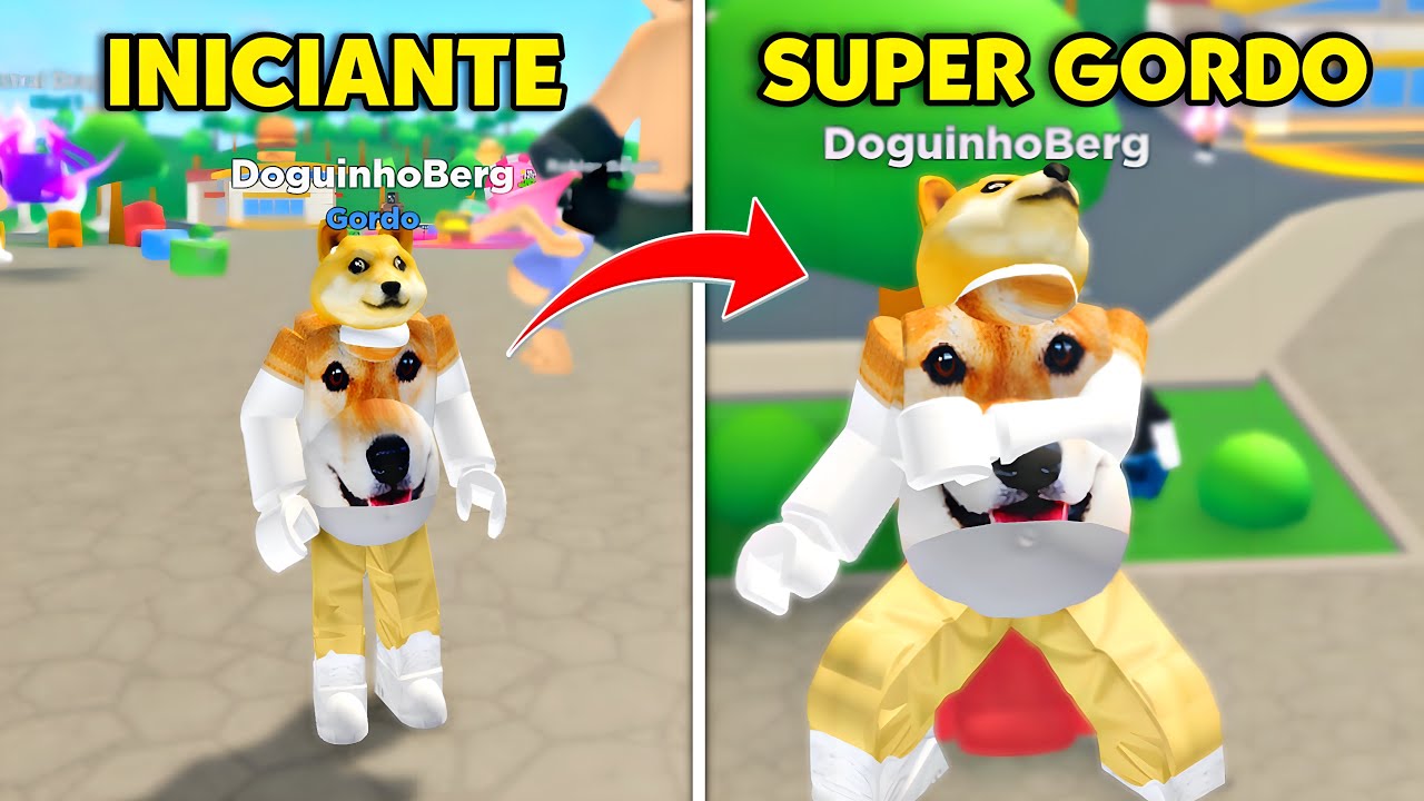 FIQUEI SUPER GORDO NO ROBLOX! | Fat Simulator
