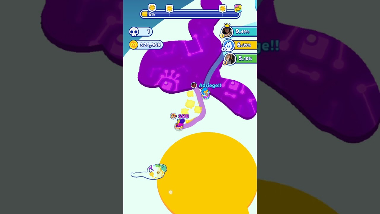 Jugando paper.io