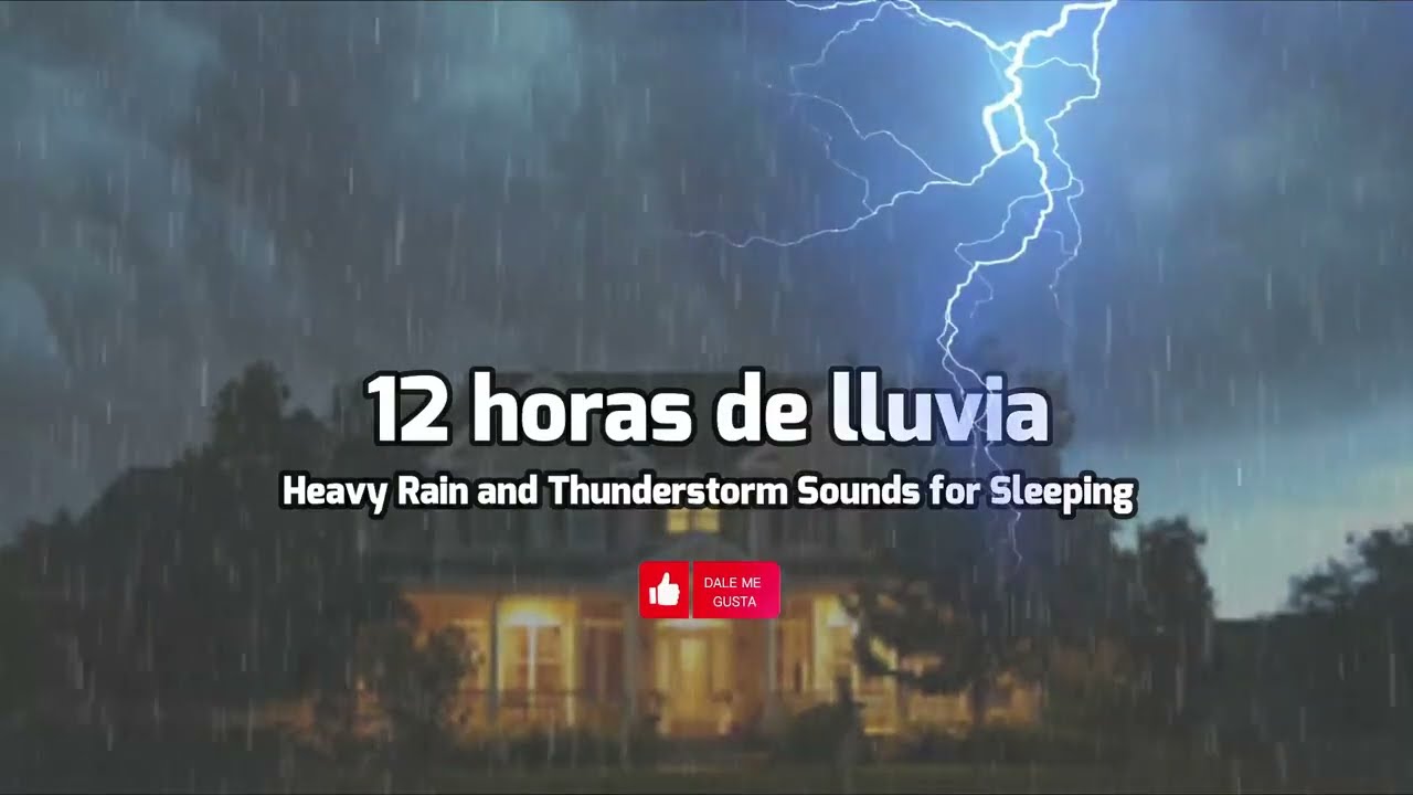 Intensa lluvia para que puedas DORMIR en 5 minutos