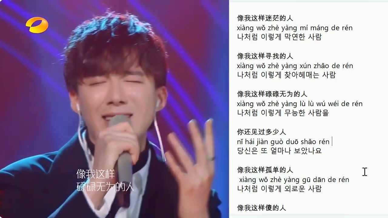 내가 들을라고 만든 류위녕 노래ㅣ가사포함ㅣ 나 같은 사람 像我这样的人 #류우녕 #류위닝