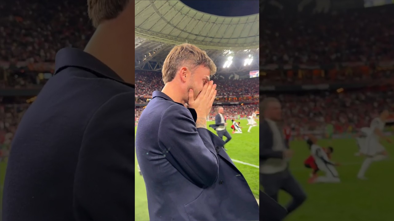 SCENES AT THE FINAL WHISTLE: Emotional Maddison and Staff Run on the Pitch: Spurs 1-0 Man Utd