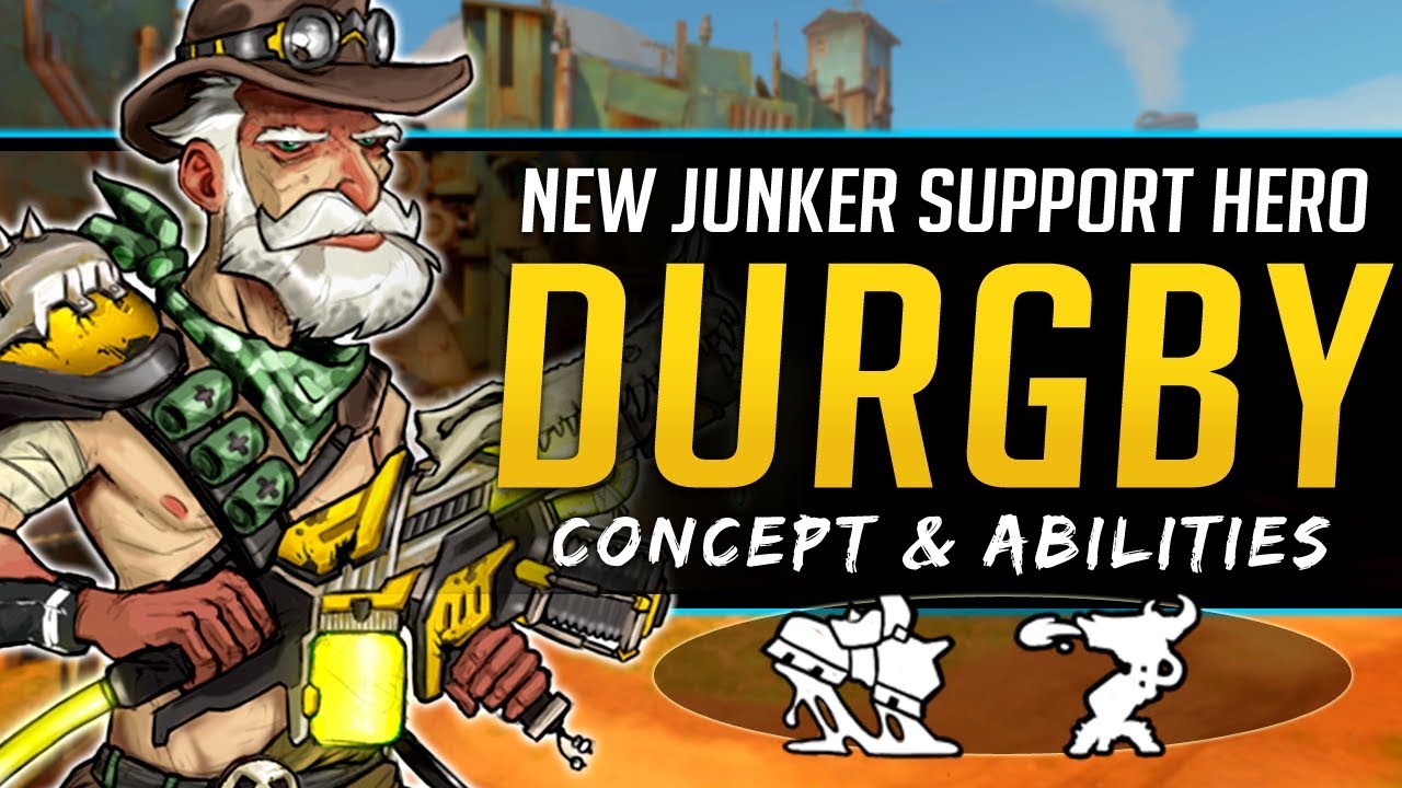 Overwatch NEW Support Hero Durgby Concept - Junkertown Healer Lore, Abilities and More!