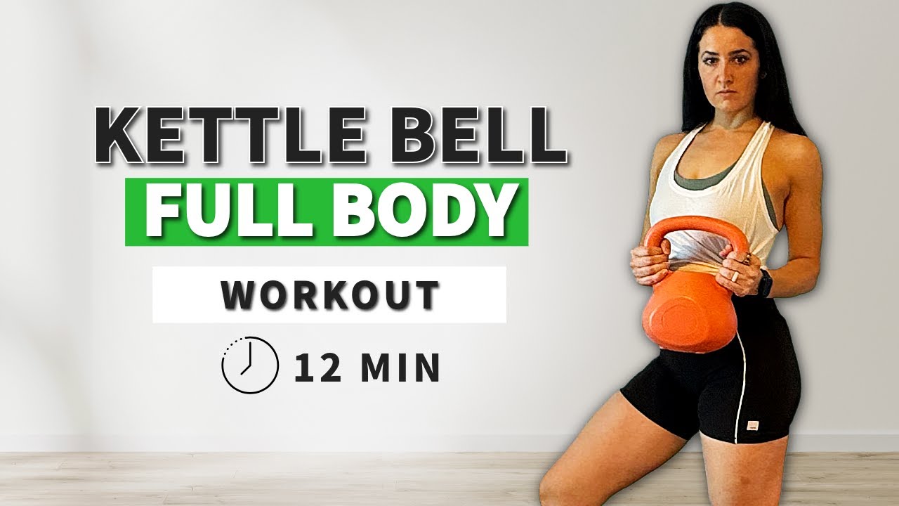 12 Minute Full Body Kettlebell Workout | HIIT + Core Finisher (No Jumping)