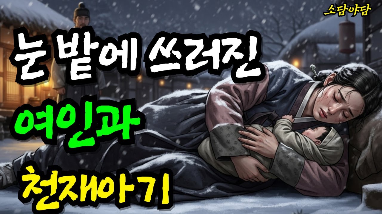 눈 밭에 쓰러진 여인과 천재아기ㅣ야담ㅣ민담ㅣ전설ㅣ설화ㅣ전래동화 ㅣ오디오북 ㅣ잠자리동화 ㅣ옛날이야기ㅣ수면동화ㅣ창작스토리텔링