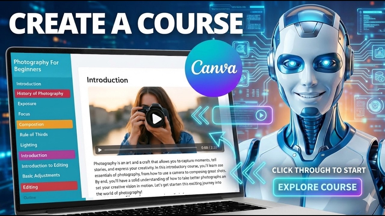 How To Make Your Own Online Course With Canva For Free