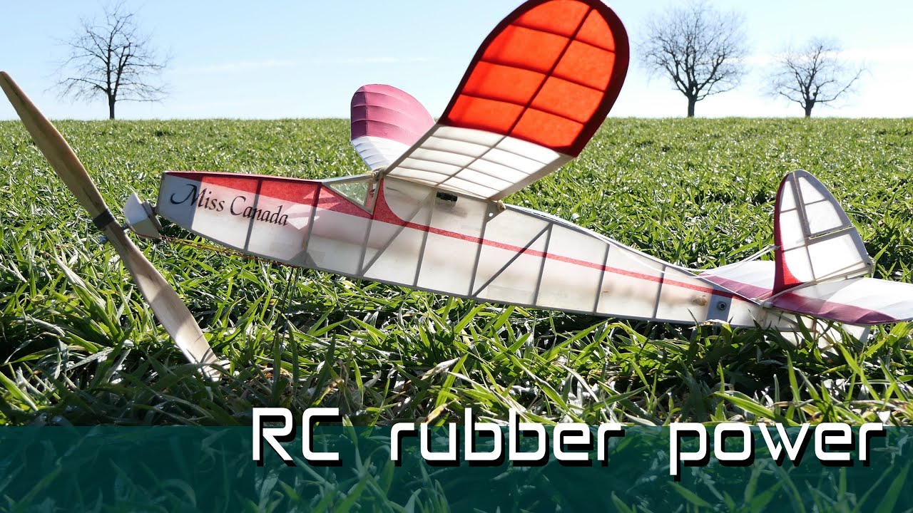 RC conversion of a rubber powered oldtimer
