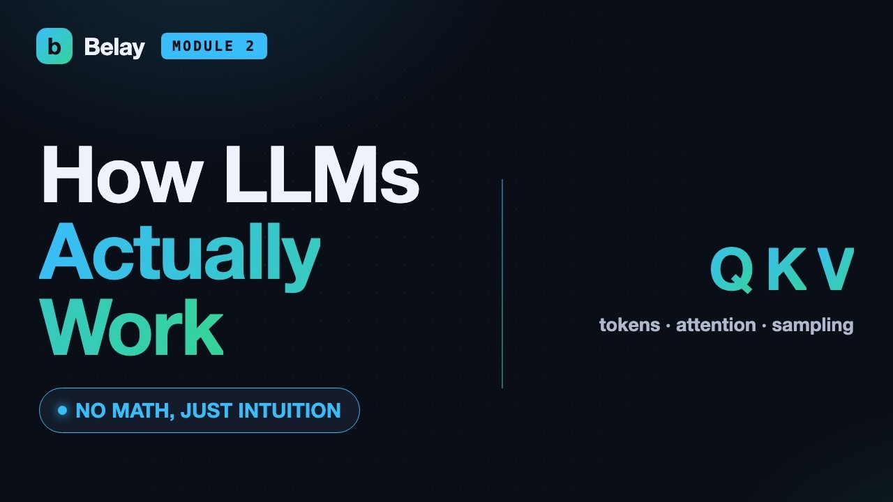 How LLMs Actually Work (No Math): Tokens, Attention & Sampling