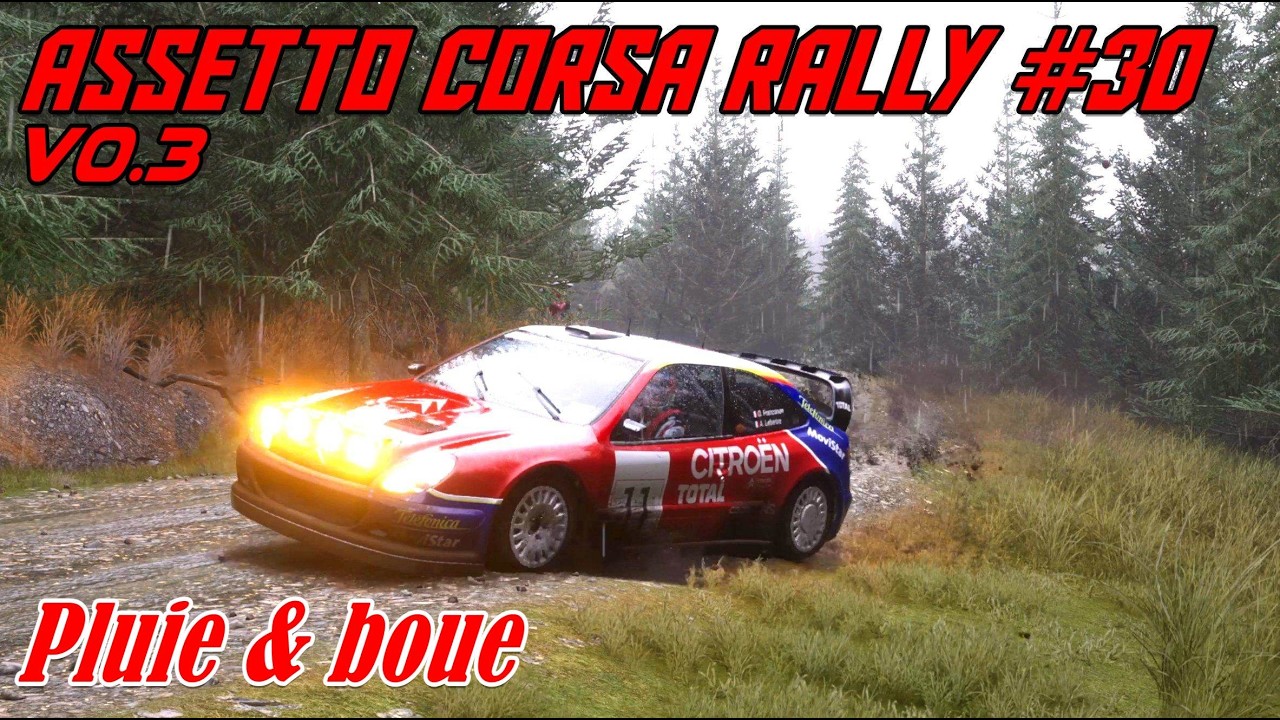 Assetto Corsa Rally #30# V0.3 # Pluie et boue