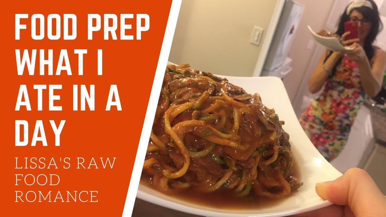 WHAT I ATE IN A DAY WITH FOOD PREP || DAY IN THE LIFE || RAW FOOD VEGAN
