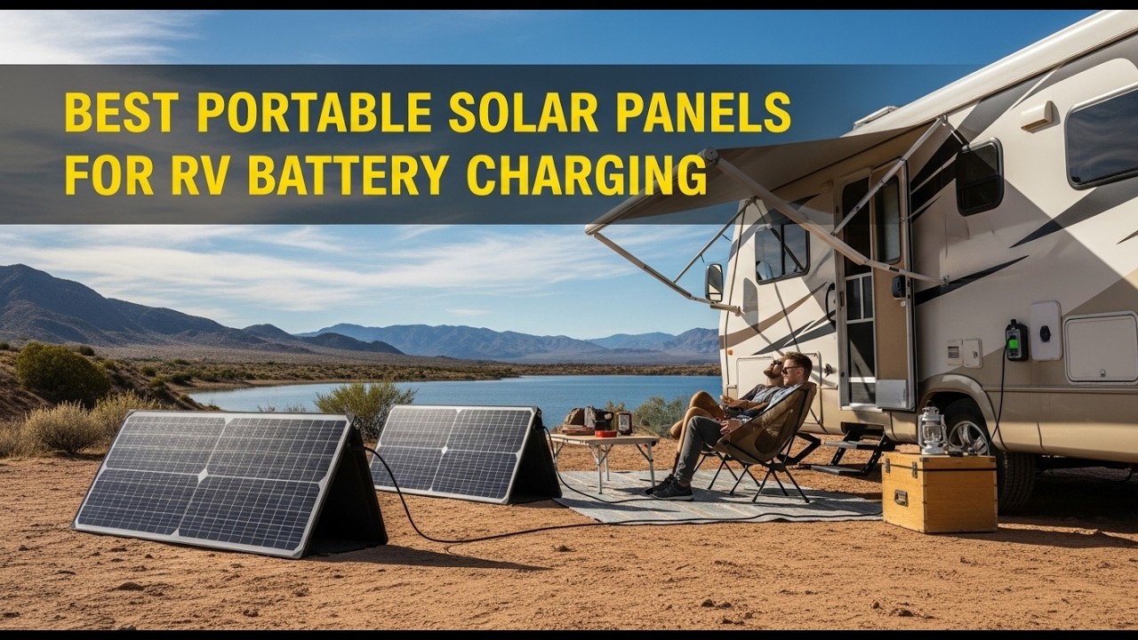Best Portable Solar Panels For Rv Battery Charging | Portable Solar Panels Lightweight & Powerful