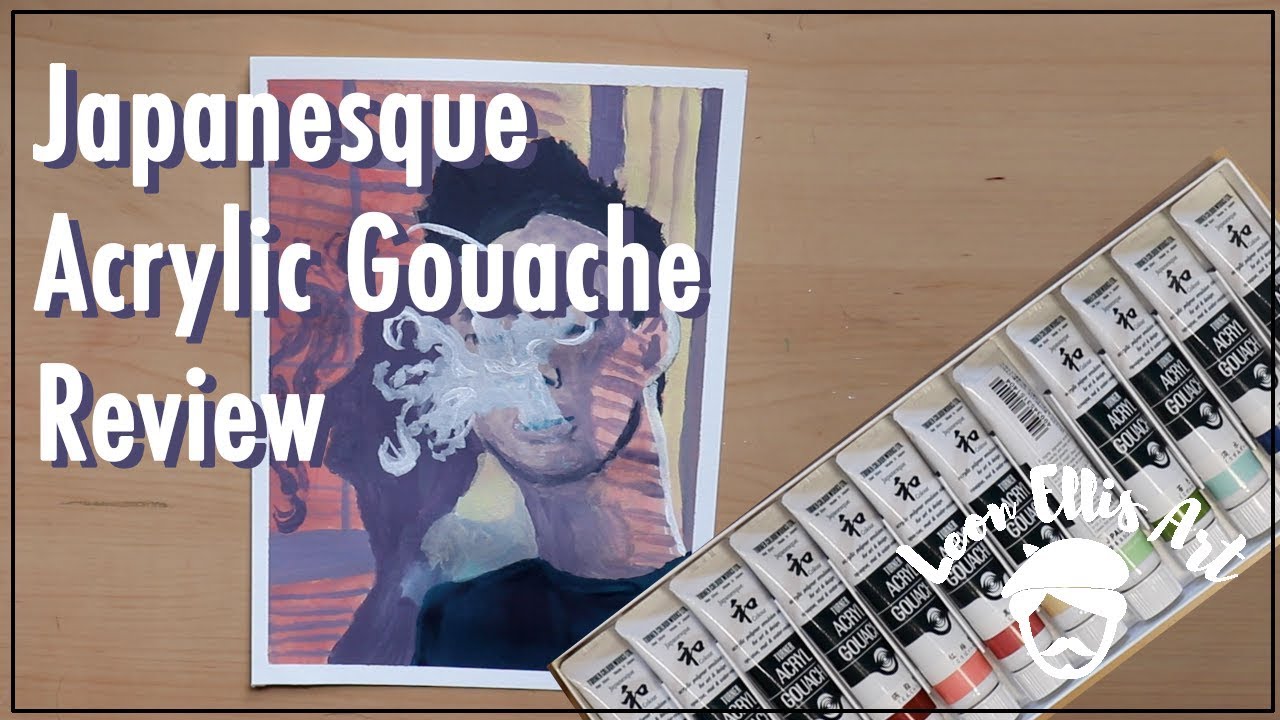 Turner Japanesque Acrylic Gouache Review + Speedpaint