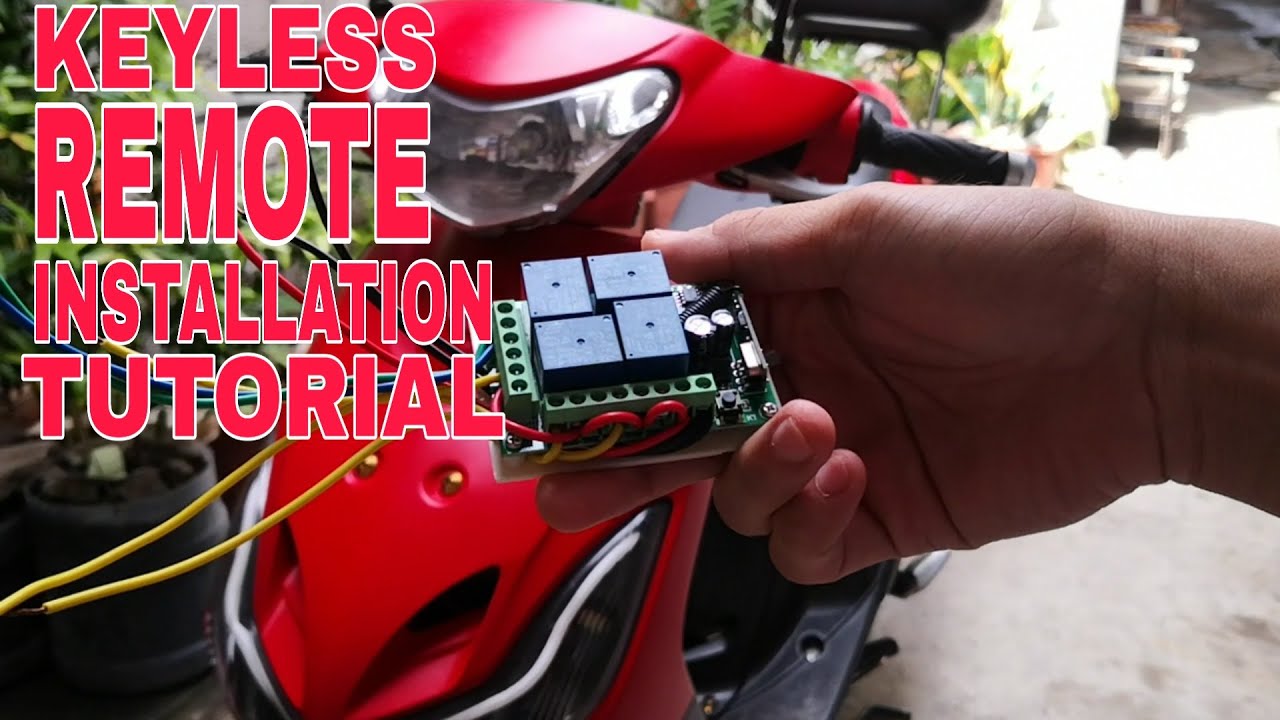 KEYLESS SWITCH | 4 CHANNEL RELAY MODULE | INSTALLATION TUTORIAL (YAMAHA MIO SPORTY)
