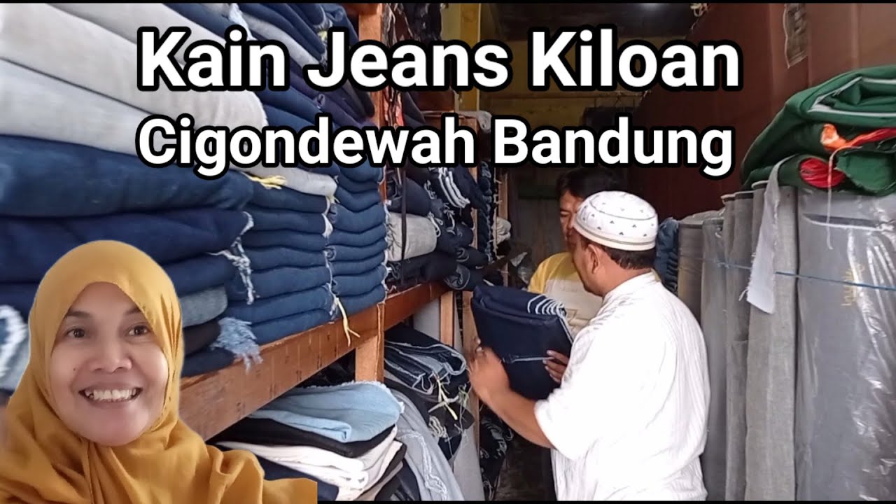 Kain Jeans Kiloan. Sisa Garmen. Cigondewah Bandung.