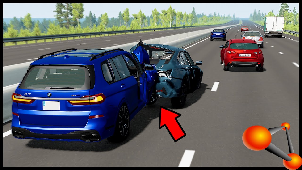 АВАРИЯ На 300 Км/ч! НЕМЕЦКИЙ АВТОБАН! - BeamNg Drive